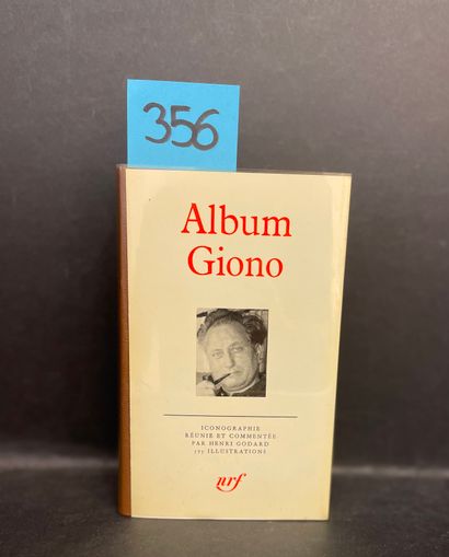 Album Giono. P., NRF, "Bibl. de la Pléiade", 1980, in-12, rel. édit., jaq., rhodoïd...