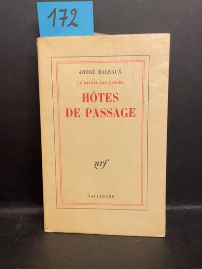 MALRAUX (André). 凌波之镜。旅途中的旅馆。P., NRF, 1975, 8°, br.第一版印刷了475份。1/355牛皮纸纯纸。