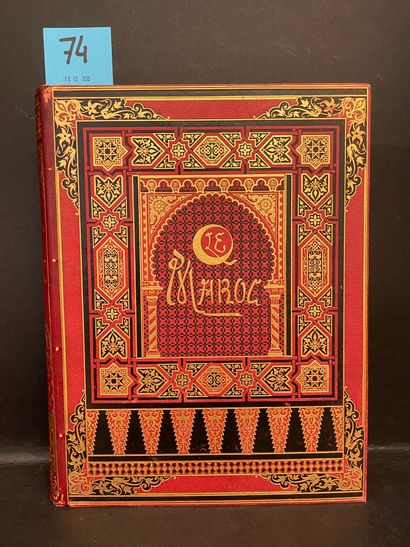 AMICIS (Edmondo de). 摩洛哥。亨利-贝勒从意大利语翻译过来的。有174幅根据E.A.的画作绘制的木刻插图。Bayard, C. Biseo,...