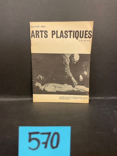BROODTHAERS.- "Le Point"。塑料艺术杂志》。N° 30.布鲁斯，艺术宫，1967年1月，8°小册子，24页，装订（封面有2处小裂缝和1处折痕）。Marcel...