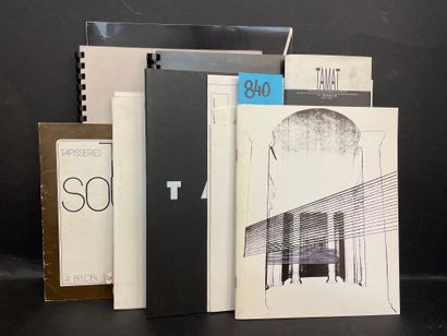 null TAPTA - 由明信片、邀请卡、新闻资料袋、目录和其他物品组成的套装（包括1本签名的小册子，共出版100份）。各种日期：从1973年到2011年。塔普塔（波兰科西恩，1926年-布鲁塞尔，1997年）曾在布鲁塞尔的La...