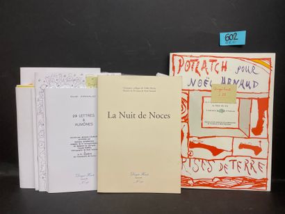 null [阿诺德，诺埃尔]。"La Dragée haute"。Penne-du-Tarn，1983-2002，各种格式，单张或平装。有编号的第一版。全集（除第1期外）。几份由诺埃尔-阿尔诺献上的副本。诺埃尔-阿尔诺导演的最后一篇评论，"La...