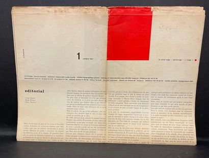 null "红场。月报。责任编辑：弗雷迪-布阿什。1号至10号和13号。洛桑，1957-1960年，11卷，单行本，以黑色和红色印刷（有些变色和斑点）。弗雷迪-布阿什（Freddy...