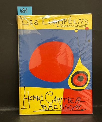 CARTIER-BRESSON (Henri). 欧洲人。Henri Cartier-Bresson的摄影作品。巴黎，Verve出版社，1955年，大4开本，无页码（134页），出版商根据琼-米罗的原作设计的彩色精装封面。建筑师René...