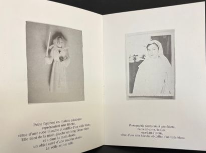 BOLTANSKI (Christian). 关于一个小女孩的第一次圣餐的一些记忆。P., Georges Fall, 1974, 8°小册子, 12页, 9张黑色的照片文件,...