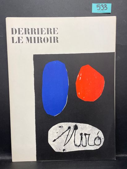 null 米罗的12幅彩色石板画原作，其中1幅在五页上 - "Derrière le Miroir"。N° 57-58-59.米罗。P., Maeght, 19...