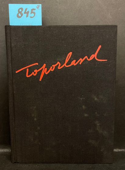 TOPOR (Roland). 托波尔兰。P.，Balland，1977年，8°，出版商的黑布红字标题（装订时略微有些污损，没有防尘套）。第一版包括由艺术家用铅...