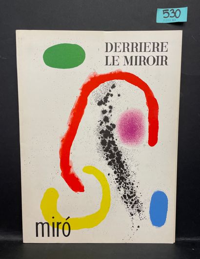 MIRO.- "Derrière le Miroir". N° 125/126.米罗。P.，Maeght，1961年，双开本，单页，封面有插图。第一版包括琼-米...