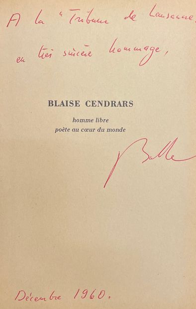 null CENDRARS--布莱斯-岑德拉斯与你对话......接受米歇尔-马诺尔的采访。P., Denoël, "série des Entretiens de...