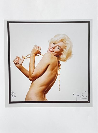 null STERN (Bert). "Marilyn" (2002). Tirage argentique, just. 13/36, daté, signé...