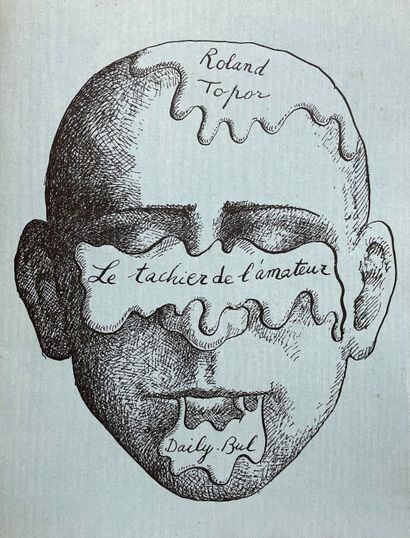 TOPOR (Roland). "业余爱好者的塔奇尔"。黑色石版画，只是。H.C.并以铅笔签名。La Louvière, Le Daily Bul, s.d.,...