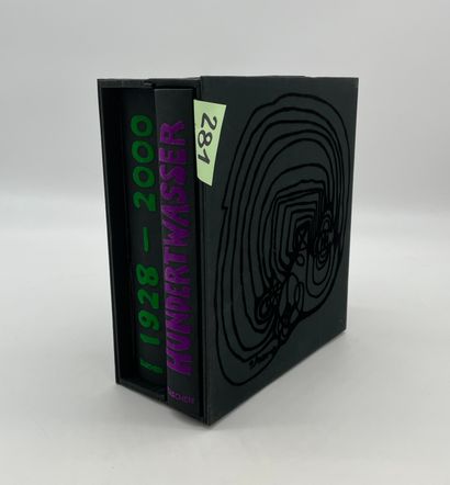 HUNDERTWASSER.- Hundertwasser 1928-2000。作品目录。目录》。科隆，Taschen，2002，2大卷。4°，1792页和约1...