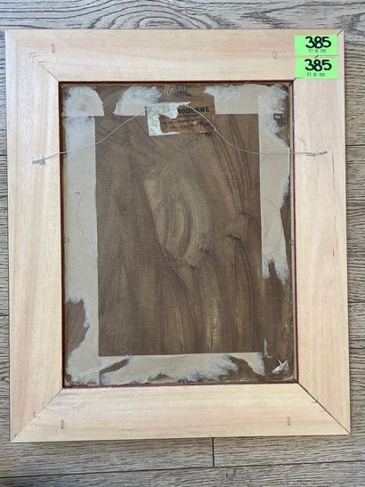 LAMBILLOTTE (Georges). "一个小男孩的肖像"。油画，签名在右上角，装在镀金的木框里。框架尺寸：47 x 39.5厘米；主题：35 x 26...