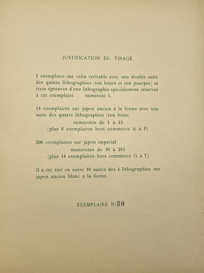 LOUYS (Pierre). Poëtique. Avec quatre lithographies hors-texte d'Edouard Degaine....
