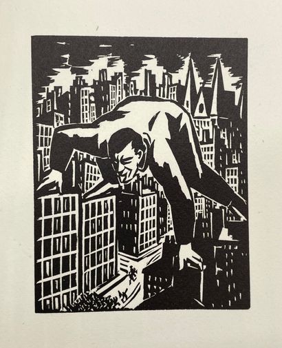 MASEREEL (Frans). The work. Sixty woodcuts. P., Pierre Vorms, 1928, in-12, unpaginated,...