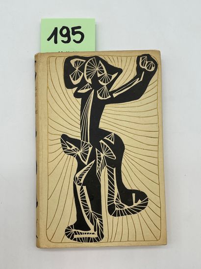 LEIRIS (Michel). L'Âge d'homme.P., NRF, 1946, in-12, 出版商的精装书，按照Mario Prassinos的设计进行装饰（书脊略微变色）。限量1040册，采用栗色纸张（Huret,...