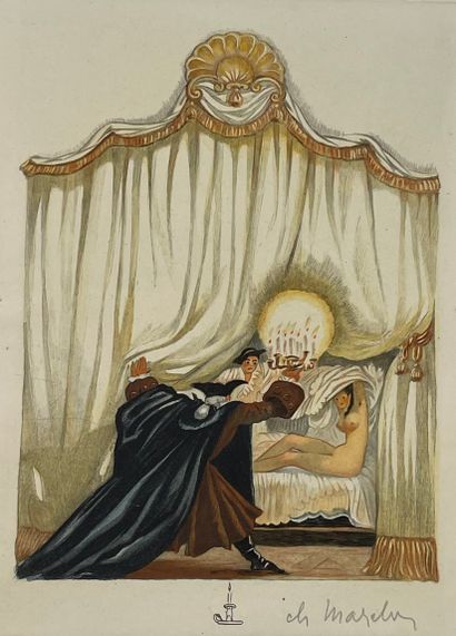 GUITRY (Sacha). Le Bien-Aimé. Comédie illustrée par Georges Lepape. P., Henri Javal,...