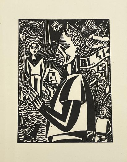 MASEREEL (Frans). Memories of my country. Sixteen pictures drawn and engraved on...