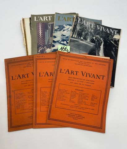 "L'Art vivant". 面向业余爱好者和艺术家的双月刊。创刊人：Jacques Guenne。包括：1925年4期，1931年11期以及1932年、1933年和1934年的完整年份。P.,...