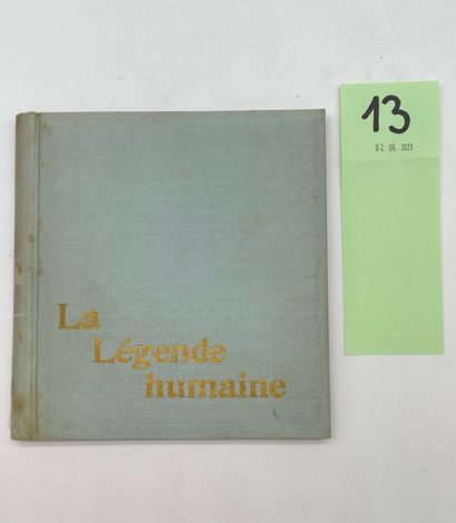 [ELSKAMP] - DUPONT（奥古斯特）。La Légende humaine首次在安特卫普演出[......]，于1896年12月12日在比利时律师联合会大会上演出（安特卫普，Buschmann，1896年），12开本，全水绿色丝绸，上板有鎏金标题，滑套（书脊有赤褐色斑点）第一版。1/25份，用Van...