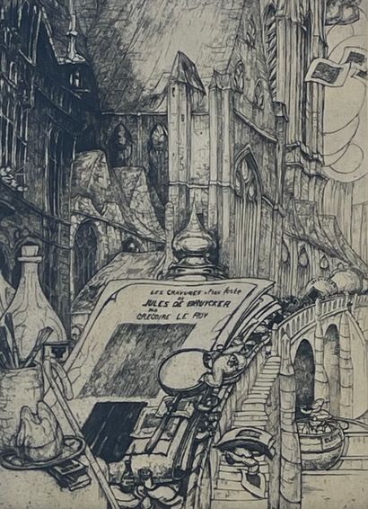 DE BRUYCKER (Jules). "Les Gravures à l'eau-forte de Jules de Bruycker". Eau-forte...