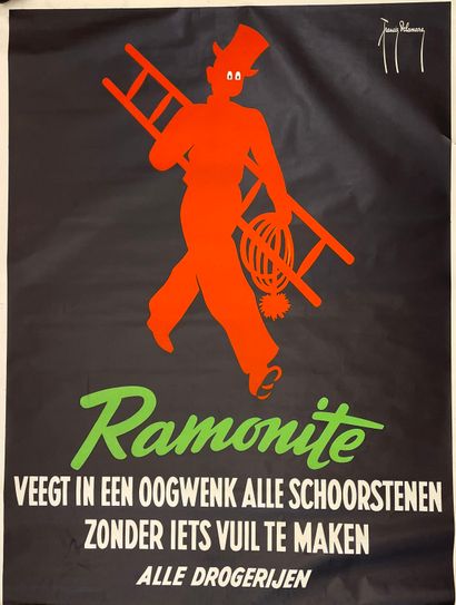 DELAMARE (Francis). "Ramonite". Flemish variant. Lithograph in colors. Brux, Francis...