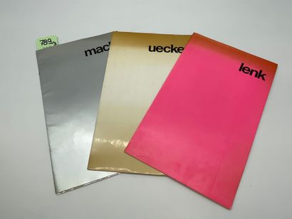 null Mack - Uecker - Lenk. Réunion de 3 catalogues (sur 4) de la représentation allemande...