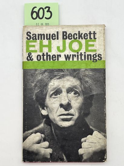 BECKETT (Samuel). Eh Joe and Other Writings. Londres, Faber and Faber, 1967, 8°,...