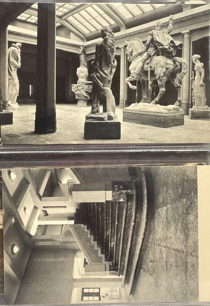 null 石头（归属于萨沙）。"布鲁塞尔美术宫"（约1930年）。套装的26张明信片，描绘了布鲁塞尔的美术宫，大概是在1930年。
