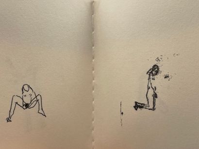 null 埃明（Tracey）。污点》。S.l.n.d.[2007]，16开本，信封装。第一版100册，信封上有艺术家的铅笔签名和日期。这本手工缝制的小册子，用...