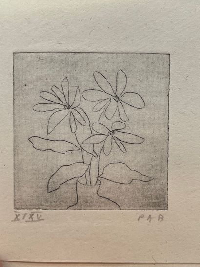 CHAR (René). Songer à ses dettes. Alès, PAB, 1964, in-32 carré (8,5 x 8,5 cm), en...