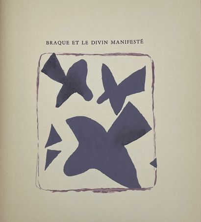 BENOIT (Pierre André). Braque et le divin manifesté. S.l.n.d. [Alès, PAB, 1959],...