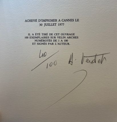 null LEGER.- VERDET (André). Songes de Fernand Léger. Poèmes. Biot, Musée Fernand...