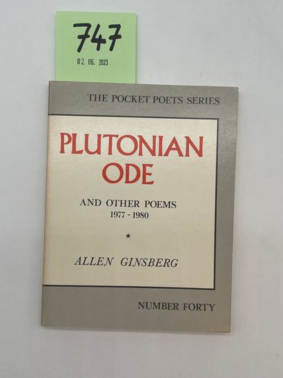 null GINSBERG（艾伦）。Plutonian Ode.1977-1980年的诗。旧金山，城市之光书店，"袖珍诗人系列"，1982年，12开本，111页...