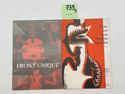 "Front unique". N° 1 et 2 (série nouvelle). Milano, Schwarz, 1959-1960, 2 fasc. 8°,...