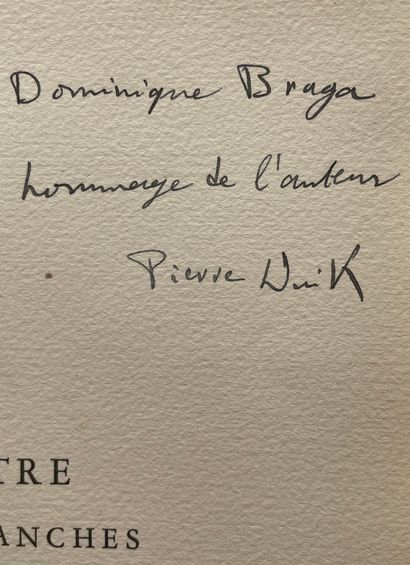 null UNIK (Pierre). Le Théâtre des nuits blanches. P., Editions surréalistes, 1931,...