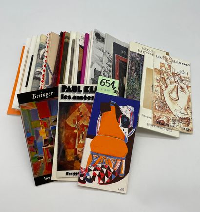 Catalogues Berggruen.- Réunion de 30 catalogues de la célèbre galerie parisienne....