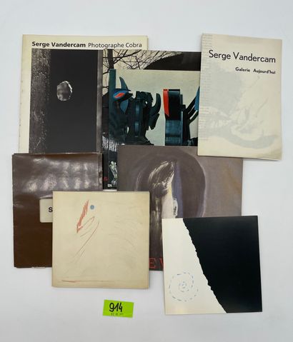VANDERCAM.- Réunion de 6 catalogues d'expositions particulières de Serge Vandercam....