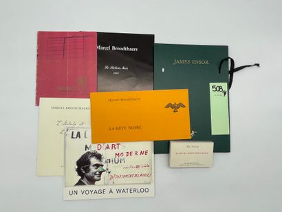 null Réunion de 6 volumes relatifs à Marcel Broodthaers (éditions posthumes) : "La...