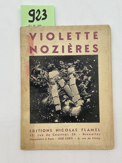 Violette Nozières. Textes de Breton, René Char, Eluard, M. Henry, E.L.T. Mesens,...