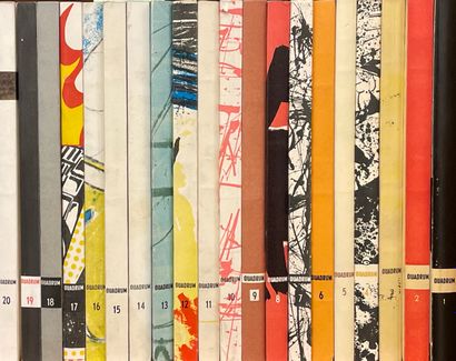 "Quadrum". Revue internationale d'Art moderne. Numéros 1 à 20. Brux., A.D.A.C., 1956-1966,...