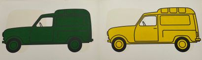 RAYNAUD (Jean-Pierre). Rouge, vert, jaune, bleu. P., Musée des Arts Décoratifs, 1972,...