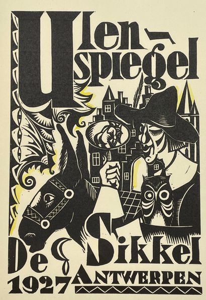 VAN STRATEN (Henri). Ulenspiegel. Antw., De Sikkel, 1927, in-folio, br., couv. rempl....