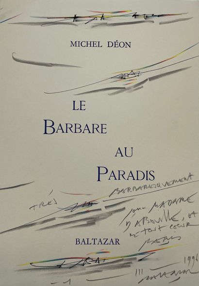 null BALTAZAR.- DEON (Michel). Le Barbare au paradis. [Gravures originales de] Baltazar....