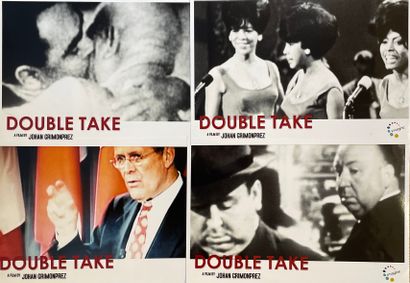 GRIMONPREZ (Johan). "Double Take"（2009）。比利时多媒体艺术家Johan Grimonprez（°1963）为电影拍摄的4张照片集，3张黑色，1张彩色。尺寸：（4...