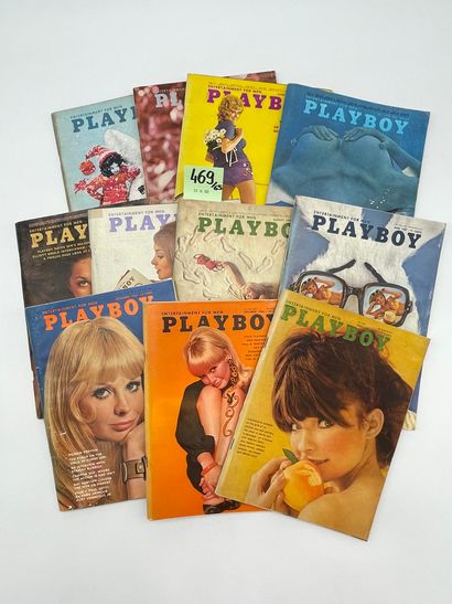 null "Playboy". Entertainment for Men. Chicago, 1964-1974, 65 vol. 4°, agrafé (qqs...