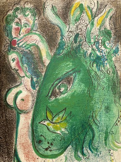 null CHAGALL.- BACHELARD (G.). Drawings for the Bible by Marc Chagall. P., Verve...