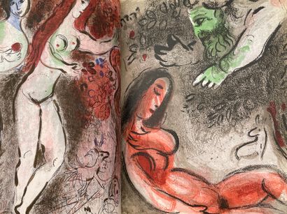 null CHAGALL.- BACHELARD (G.). Drawings for the Bible by Marc Chagall. P., Verve...