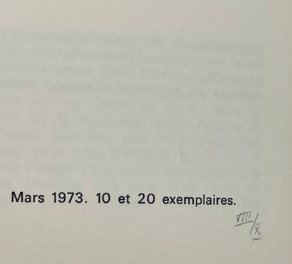 null [JOUHANDEAU Marcel]. Pages égarées. [Alès, PAB], mars 1973, in-12, couv. titrée...
