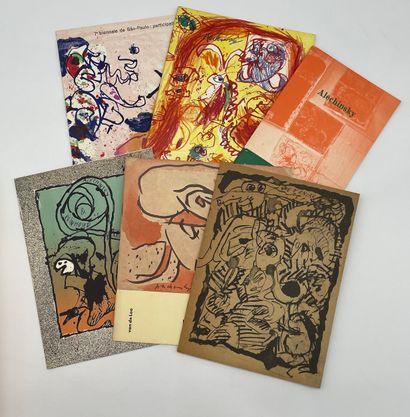 ALECHINSKY.- Réunion de 6 catalogues d'expositions de Pierre Alechinsky, dont 4 illustrés...